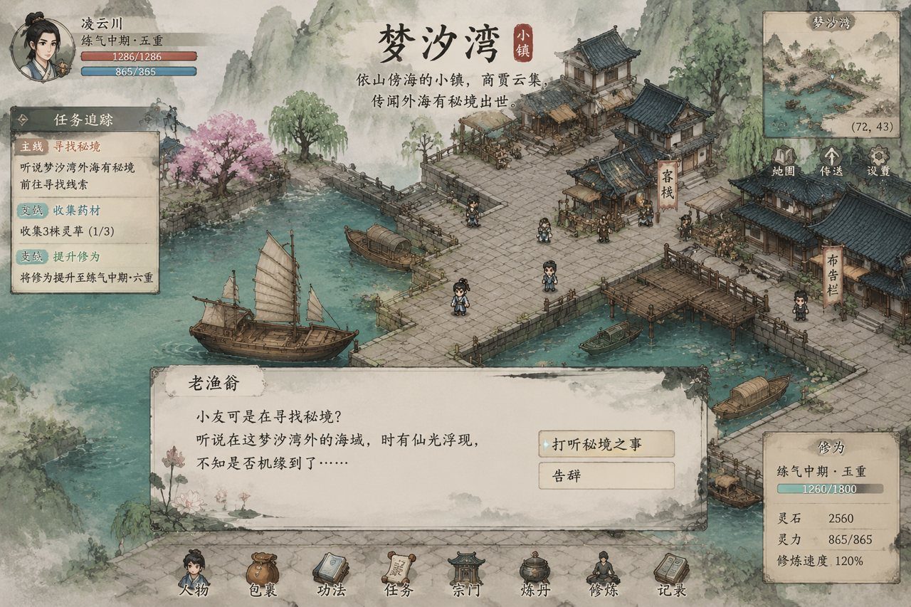 谪仙索欢录 国风修仙 实机截图 6